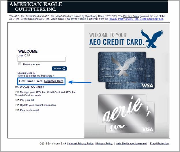 American Eagle Credit Card Payment