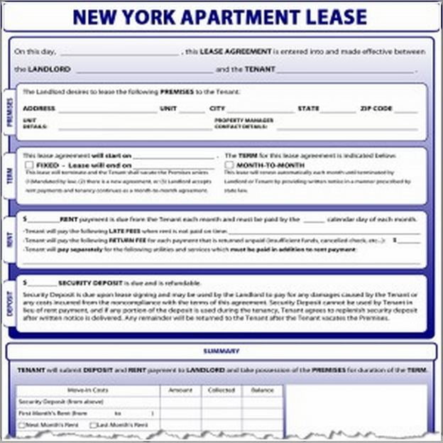 Apartment Lease Agreement Nyc