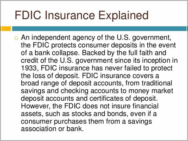 Are Money Market Deposit Accounts Fdic Insured