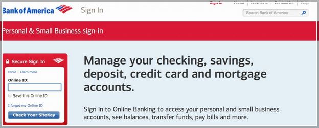 Bank Of America Cc Login