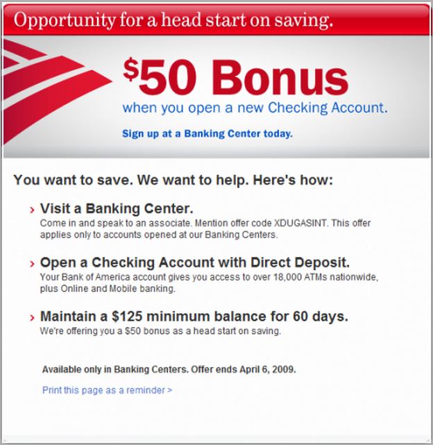 bank of america checking account balance minimum