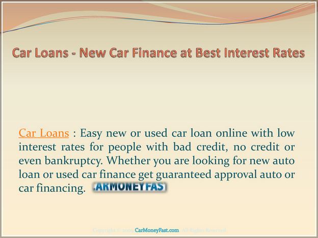 Best New Car Loan Rates