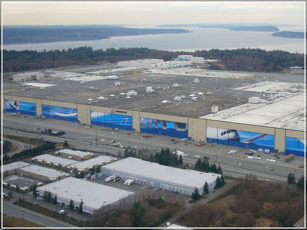 Boeing Everett Factory Rain