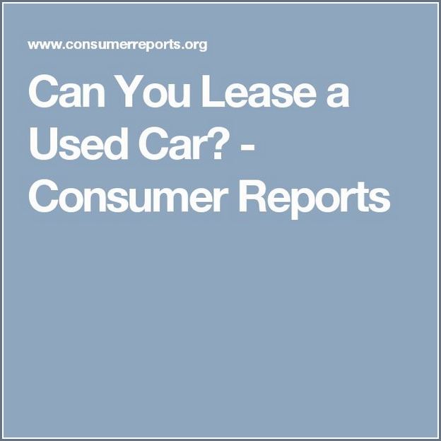 Can You Lease A Used Car From A Dealer