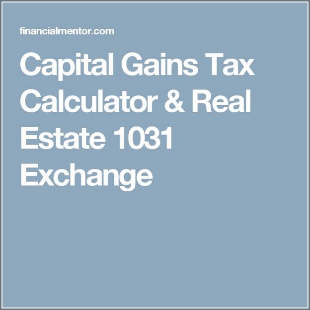 Capital Gains Tax Calculator Property