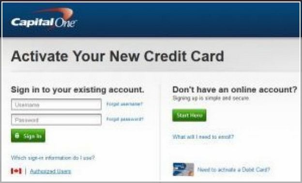 Capital One Activate Card On App
