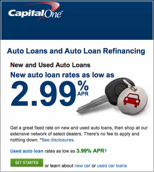 Capital One Auto Refinance Interest Rates