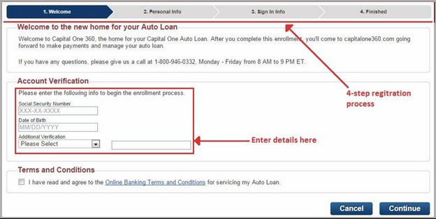 Capital One Auto Loan Login In