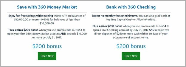 Capital One Money Market Bonus Code
