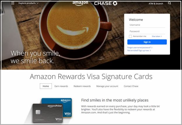Chase Bank Amazon Credit Card Login