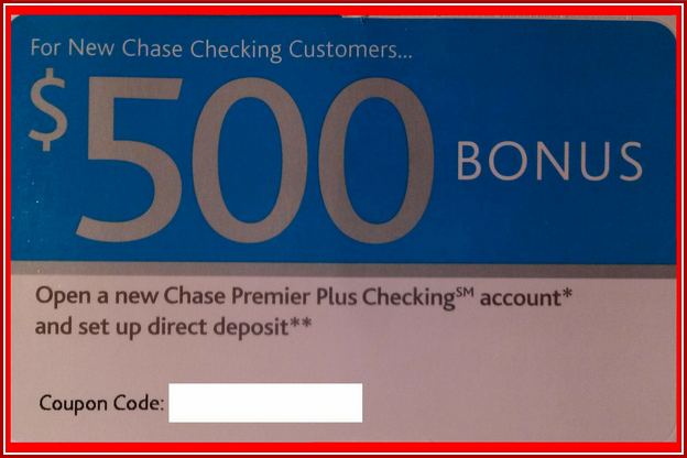 Chase Bank Coupon For Direct Deposit