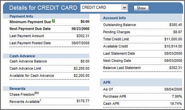 Chase Bank Customer Service Credit Card