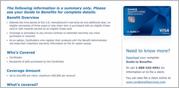 Chase Freedom Extended Warranty Refurbished