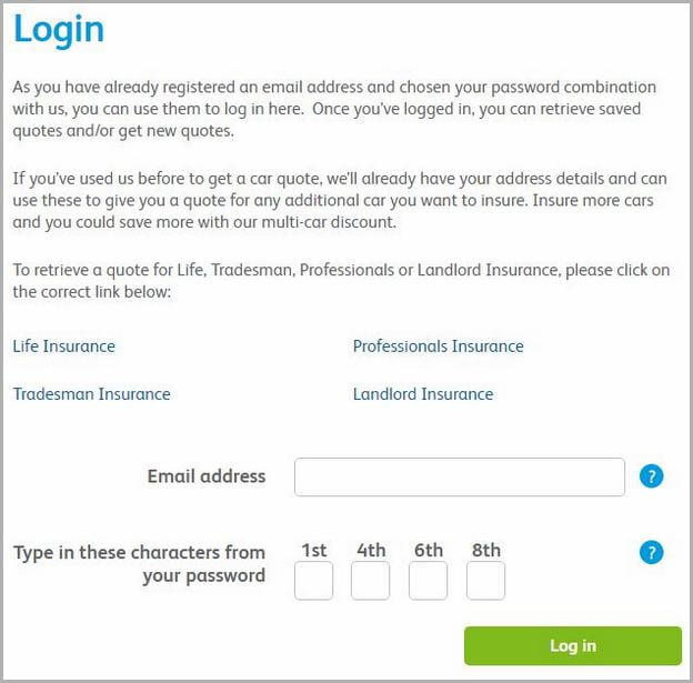 Churchill Car Insurance Login Register