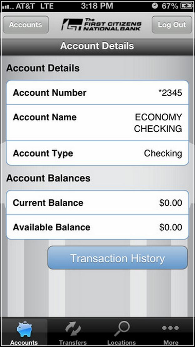 Citizen One Iphone Loan Account
