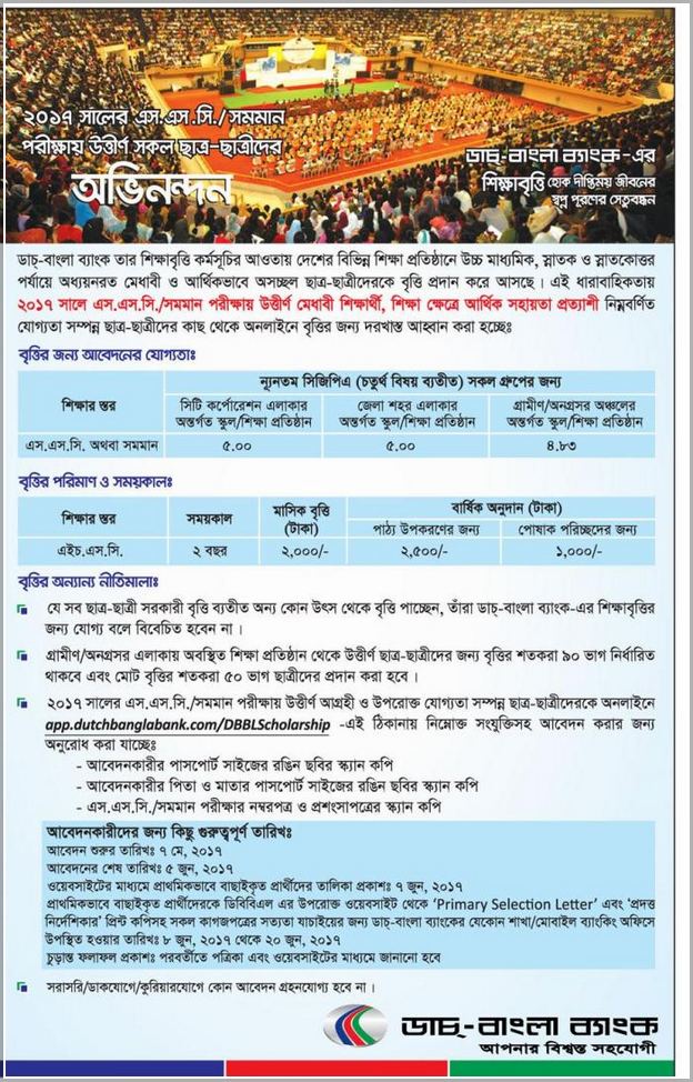 Dutch Bangla Bank Scholarship