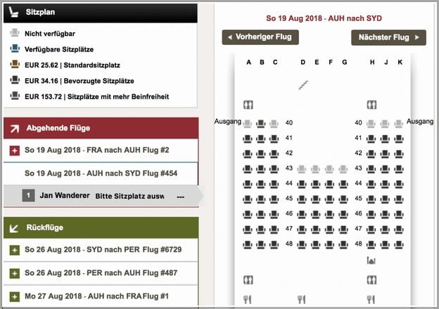 Etihad Check In Kosten