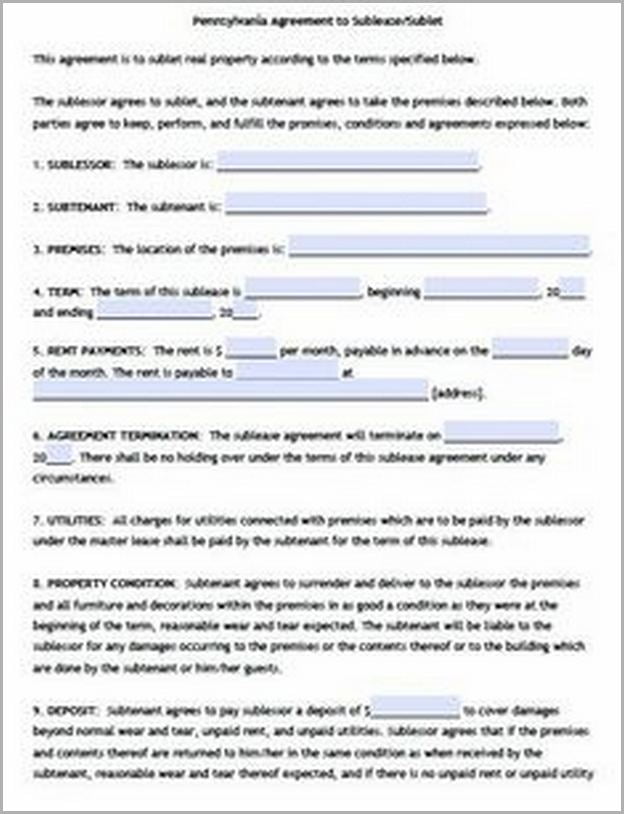 Free Residential Lease Agreement Template Word
