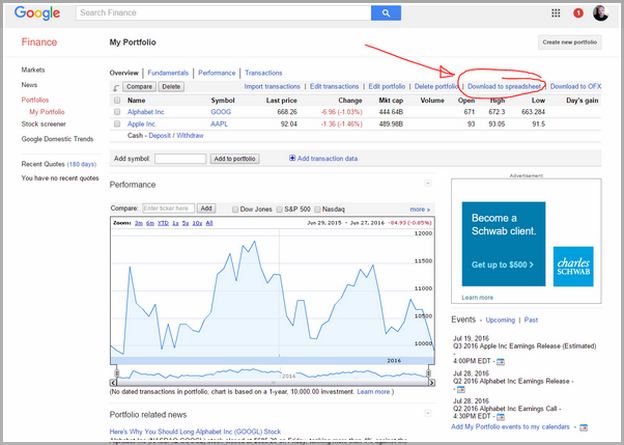 Google Finance Stock Screener Export Excel