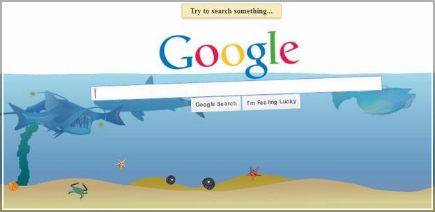 Google Zero Gravity I'm Feeling Lucky