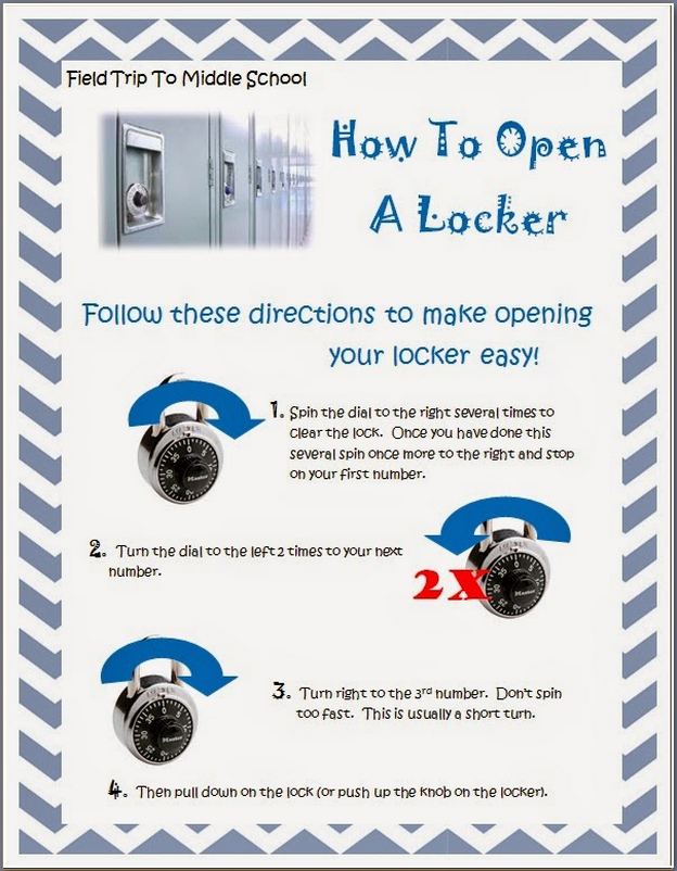 How To Open A Locker At School