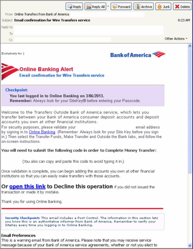How To Transfer Money Between Banks Bank Of America