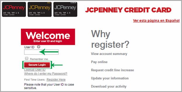 Jcpenney Credit Card Login Mobile