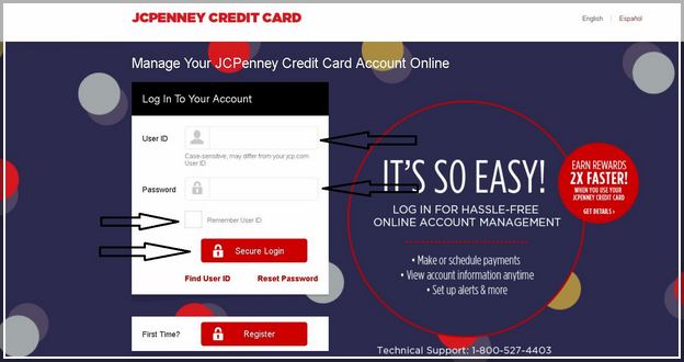 Jcpenney Credit Card Payment Login