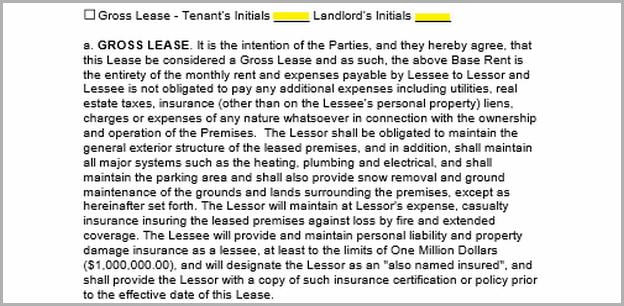 Modified Gross Lease