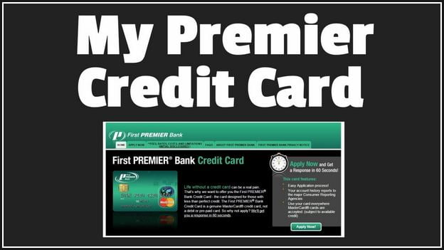 My First Premier Bank Credit Card Login