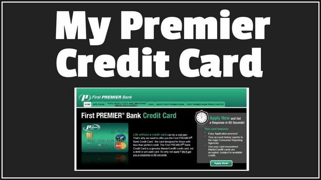 My First Premier Credit Card Account