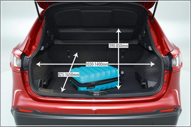 Nissan Qashqai Boot Space Litres