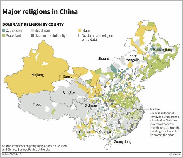 Population In China By Religion