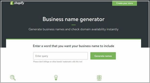 Shopify Business Name Availability