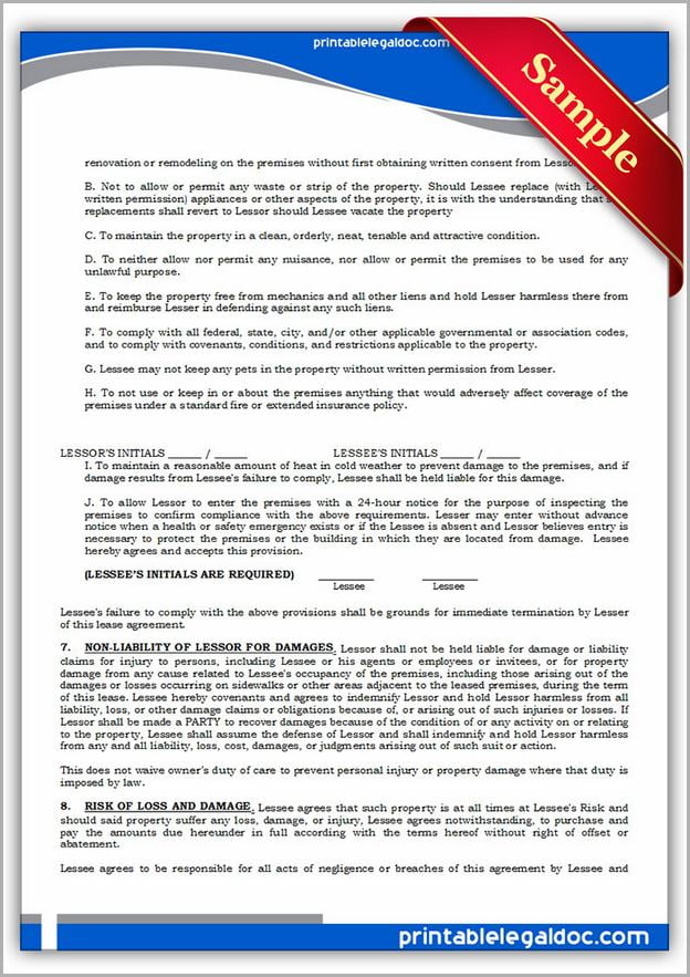 Standard Lease Agreement Ny
