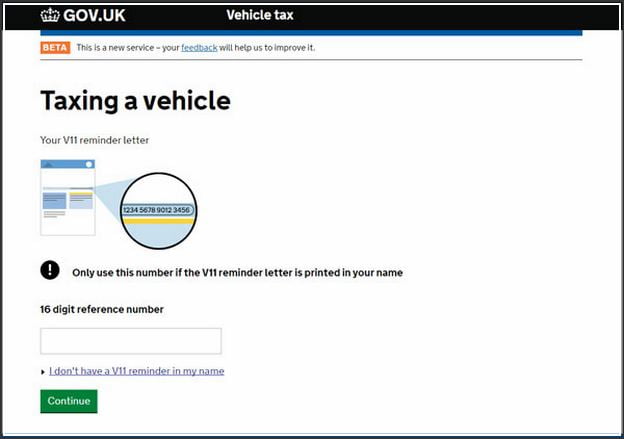 Taxing A Car Online