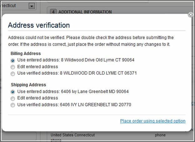 Usps Verify Address Form