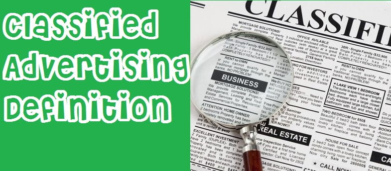 Classified Advertising Definition