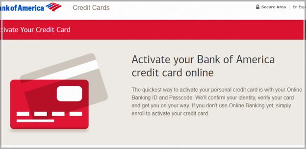 Bank Of America Credit Card Activate Online