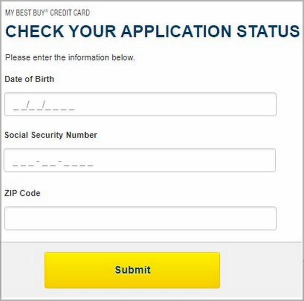 Best Buy Credit Card Application Check
