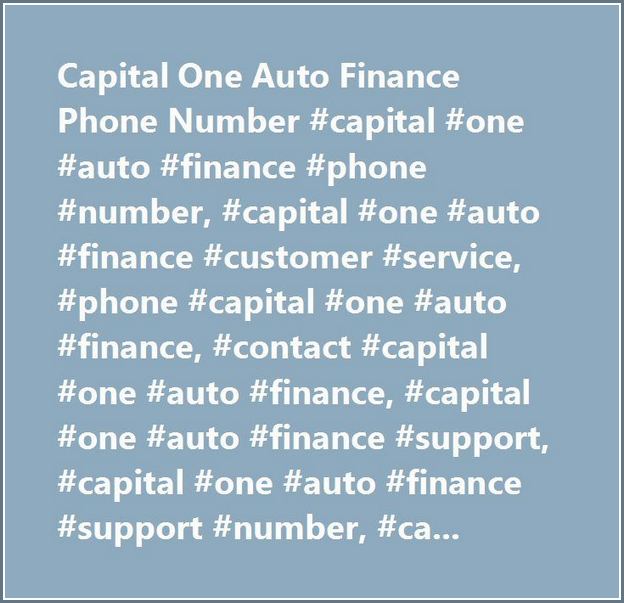 call capital one phone number