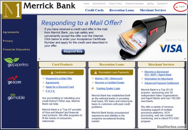 Merrick Bank Online Credit Card Login