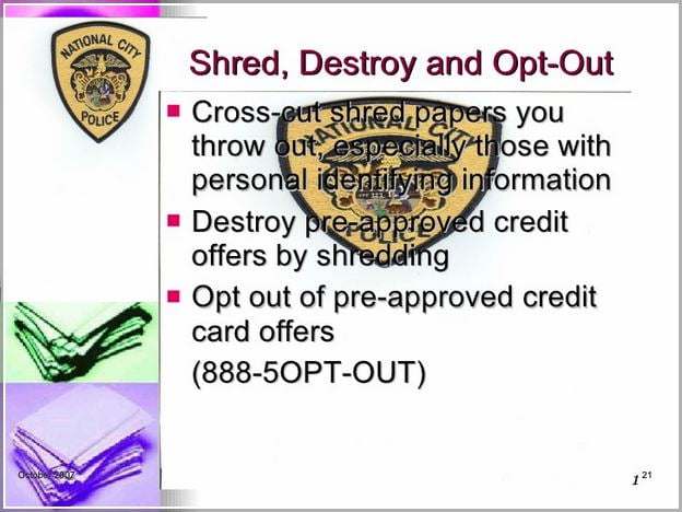 Opt Out Of Preapproved Credit Card Offers