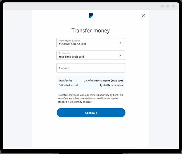 Paypal Send Money To Bank Account Instantly