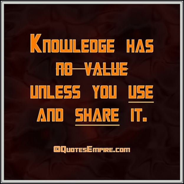Quotes About Knowledge Sharing