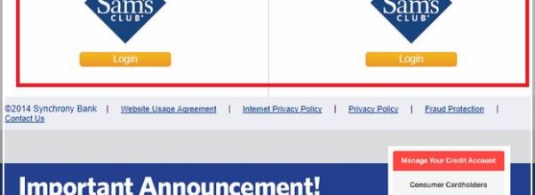 Sam's Club Credit Card Login Consumer