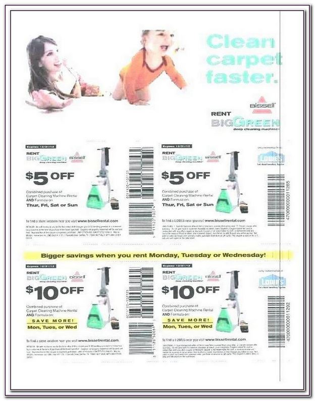 Bissell Carpet Cleaner Rental Coupon 2017