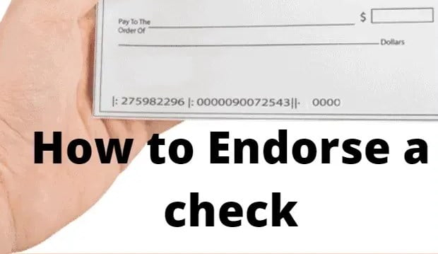 How to endorse a check